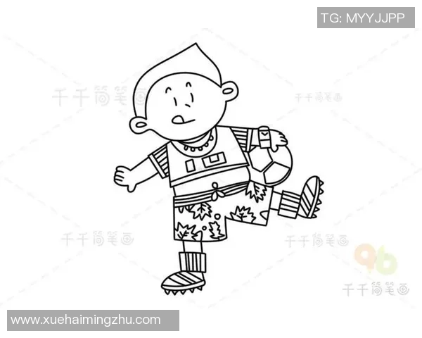 足球明星简笔画教程简化版轻松绘制你的偶像球员 足球明星简笔画教程简化版轻松绘制你的偶像球员